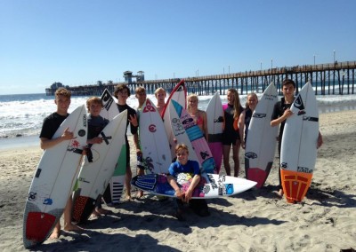 Surfs by the pier